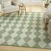 Nourison Positano Indoor/Outdoor Blue Green 5 x 7 Area Rug (5x7)