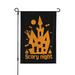 ZNDUO Cartoon Halloween Spooky Scary Pattern Halloween Garden Flag Small Yard Lawn Flag for Outdoor House Decor Holiday Home Decorations 12.5 x18