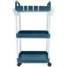 1 Set of Rolling Storage Cart Rolling Utility Cart Home Multi-layer Trolley Stand