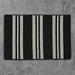 Colonial Mills Rug 2 x 9 ft. Sunbrella Southport Stripe Braided Rug Black