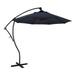 California Umbrella 9 ft. Bayside Series Crank Lift Aluminum Cantilever Umbrella Navy Blue Olefin