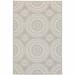 HomeRoots 8 x 10 ft. Gray Geometric Stain Resistant Indoor & Outdoor Rectangle Area Rug - Gray and Ivory - 8 x 10 ft.