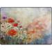 SKYSONIC Water Color Painting Red Poppy Flowers Area Rug 4 x5 Pet & Child Friendly Carpet for Living Room Bedroom Dining Room Indoor Outdoor Soft Rug Washable Non Slip Comfortable Area Rug