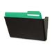 Deflect-o Recycled Docupocket Wall File - Letter - 8.50 X 11 - 1 Pockets - Plastic - Black - 1 Each (DEF93204)