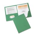 Avery Two Pocket Folder With Fastener - Letter - 8.50 X 11 - 20 Sheet Capacity - 0.50 Folder Fastener Capacity - 2 Pockets - Embossed Paper - Green - 25 / Box (AVE47977)