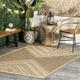 nuLOOM Landry Aztec Indoor/Outdoor Area Rug 8 x 10 Beige