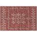 Yuma Indoor/Outdoor Red Tribal 1 8 x 2 6 Non-Skid Accent Rug