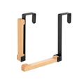 Hanzidakd Door Hook Foldable Wood Over The Door Hooks Solid Wood Door Hook Coat Seamless Storage Rack