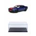 Diecast Car w/Display Case - 2021 Dodge Challenger Super Stock Indigo Blue and Red - GT Spirit GT362 - 1/18 scale Resin Car