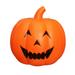 32cm Halloween Pumpkin Light Decor LED Pumpkin Lamp Acoustic Music Nightlight for Kids Children (Orange without Battery)