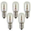 Refrigerator Bulb 5PCS E14 Refrigerator Bulb 15W Decorative Eye-friendly Freezer Fridge Lamp Bulb