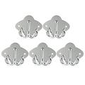 FRCOLOR 5Pcs Rustproof Stainless Steel Hook Hanger Storage Holder Wall Mounted Hooks