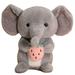 Waroomhouse Cute Elephant Doll Fluffy Elephant Plush Doll with 3d Eyes Cute Tail Soft Stuffed Animal Toy for Kids Home Decoration Perfect Companion for Children s