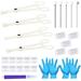 42PCS Body Piercing Tool Kit Needles Clamps Kit for Nose Rings Septum Piercing Lip Navel Tongue Belly Rings Eyebrow Piercing Ear Piercing