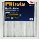 Filtrete Air Filter MPR 1900 MERV 13 Healthy Living Ultimate Allergen 3-Month Pleated 1-Inch Air Filters 6 Filters 6-Pack