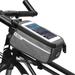 Walmeck MTB Tube Phone Bag for 6 Screen Size Bike Front Frame Bag with Headphone Hole