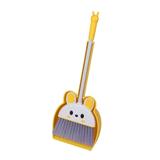 Housekeeping Pretend Play Cleaning Tools Toddlers Broom Set Educational Mini Broom and Dustpan Set for Kids for Kindergarten Yellow