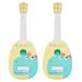 2Pcs Guitar Toy Kids Early Educational Musical Toy 4 Strings Guitar Plaything