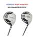 AGXGOLF Men s MAGNUM 7 + 9 Fairway Utility Woods Set: Graphite Shafts + Head Covers Right Hand Stiff Flex Cadet Length (-1.0 )