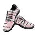 Renewold Women Mens Shoes Outdoor Hiking Ladies Tennis Shoes Athletic Running Fashion Sneakers Walking Breathable Lightweight Sport Shoes Size 7.5 Flat Shoes Pink Lemons Print Footwear