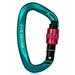 Arealer 25KN Professional Climbing Carabiner Screw Locking Gate Carabiner Heavy Duty D-shape Climbing Buckle D-ring Carabiner Lightweight Hammock Locking Clip for Climbing Rappelling Canyoning Hammo