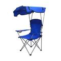 Portable Folding Camping Chair With Canopy Outdoor Camp Tailgate Chair (Blue Green Navy Red) (Blue)