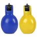 2x Hand Whistles Loud Coaches Whistle for Football Basketball Trekking yellow and blue
