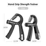 Nebublu Hand Gripper Adjustable Resistance Hand Grip Strength Trainer - Boost Forearm Muscles - Essential Home Gym Equipment