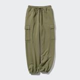 Women's Sweat Cargo Pants | Olive | Large | UNIQLO US