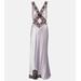 Aries Lace-trimmed Cutout Silk Gown
