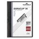 Durable Duraclip 30 report cover Black, Transparent PVC