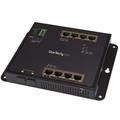 StarTech.com Industrial 8 Port Gigabit PoE+ Switch w/2 SFP MSA Slots -