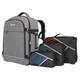 Manhattan Rome Notebook Travel Backpack 17.3", Two Sleeves for Mo