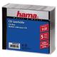 Hama CD Jewel Case Standard, Pack 5 C-shell case 1 discs Black, Transp