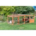 Trixie Natura Outdoor Run with Cover for Small Animals Wood - Extra Large - 233x79x116cm