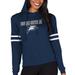 Women's Concepts Sport Navy Georgia Southern Eagles Marathon Lightweight Lounge Pullover Hoodie