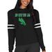 Women's Concepts Sport Black North Texas Mean Green Marathon Lightweight Lounge Pullover Hoodie