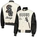 Men's PLEASURES White Chicago Sox Full-Snap Varsity Jacket