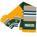 Women's WEAR by Erin Andrews Green Bay Packers Stripe Glove & Scarf Set