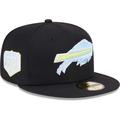 Men's New Era Black Buffalo Bills Multi 59FIFTY Fitted Hat