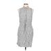 Banana Republic Casual Dress - Mini Collared Sleeveless: White Print Dresses - Women's Size 6