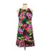 Madison Leigh Casual Dress - Shift Crew Neck Sleeveless: Pink Print Dresses - Women's Size 10