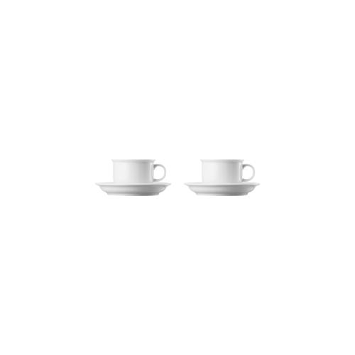 2 x Kaffeetasse 2-tlg. – THOMAS TREND – Dekor Weiß – 1 Set