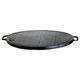 All'Grill Gusseisen-Grillplatte, robust, beidseitig verwendbar, rund, schwarz, 45 cm Durchmesser