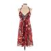 BCBGMAXAZRIA Casual Dress: Red Dresses - Women's Size 0