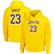 "Sweat à capuche en molleton avec nom et numéro Nike Los Angeles Lakers - LeBron James - Homme - Homme Taille: XL"