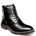 Florsheim Renegade Wingtip Lace Up Boot - Mens 8.5 Black Boot Medium