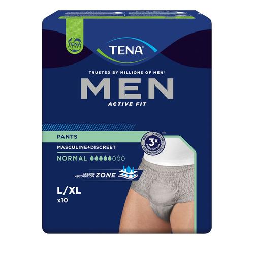 Tena MEN Act.Fit Inkontinenz Pants Norm.L/XL grau 4×10 St Einweghosen