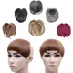 Jeedou Synthetic Hair Bangs Blunt-Bang Clip On Hair Extension False Fringe Black Brown Women's