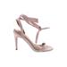 ASOS Heels: Pink Print Shoes - Women's Size 7 - Open Toe